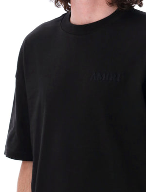 AMIRI Signature Black Cotton Oversized Tee