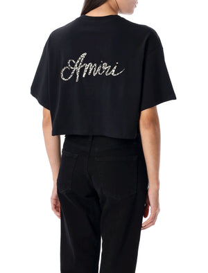 AMIRI Women’s Boxy Fit Cropped T-Shirt