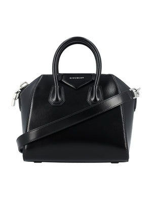 GIVENCHY Elegant Mini Handbag in Smooth Leather - 24cm H x 28cm W x 14cm D