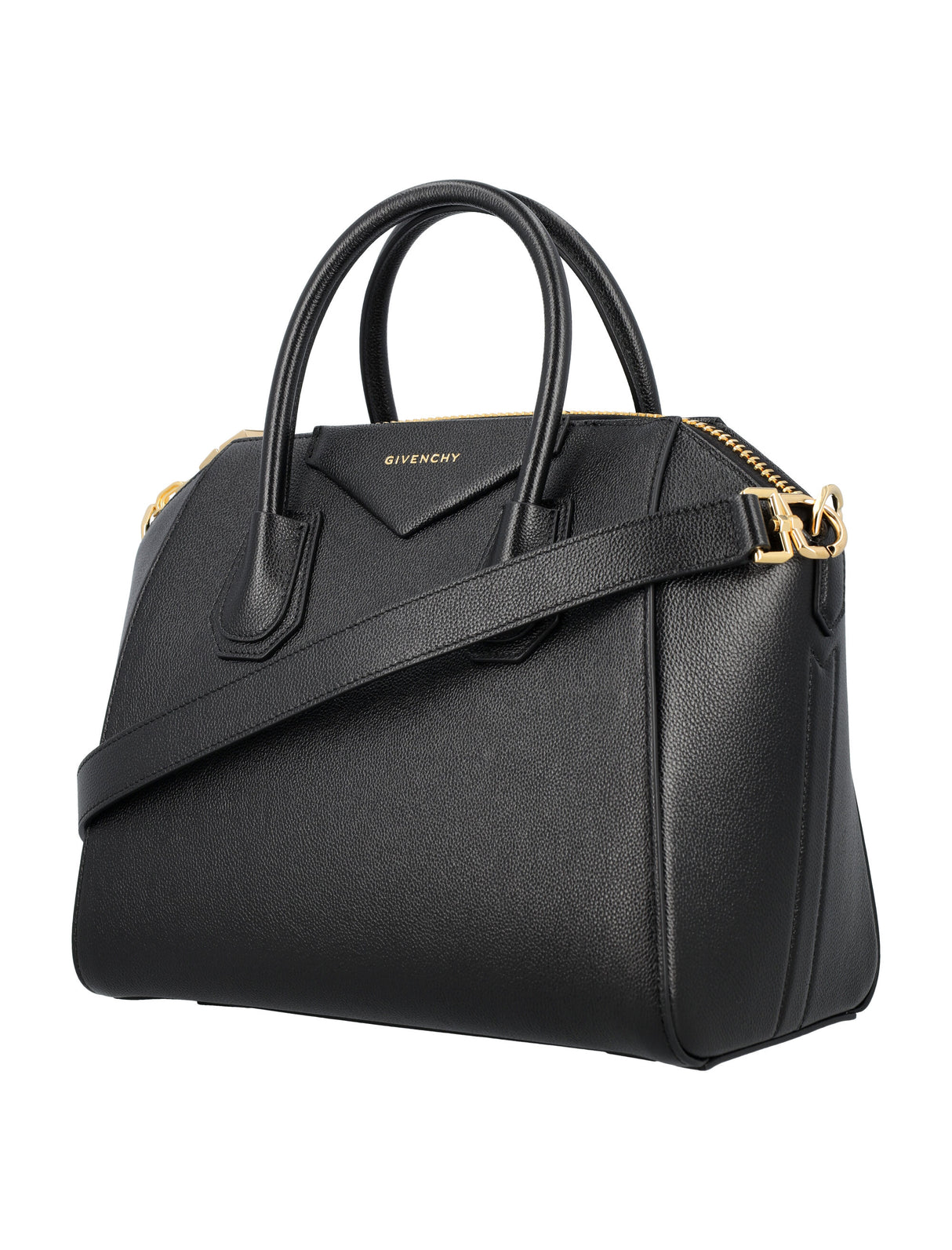 GIVENCHY Elegant Mini Leather Handbag with Gold-Tone Details