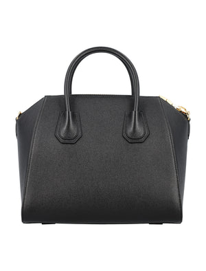 GIVENCHY Elegant Mini Leather Handbag with Gold-Tone Details