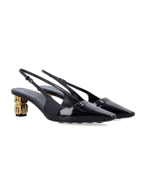 GIVENCHY Elegant Slingback Pumps with Gold-Tone Heel - 2 inch