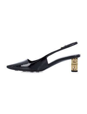 GIVENCHY Elegant Slingback Pumps with Gold-Tone Heel - 2 inch