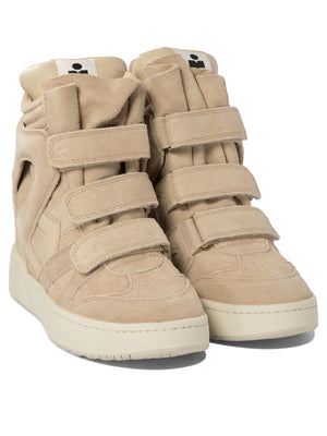 ISABEL MARANT NB3 Suede Elegance High-Top Sneakers