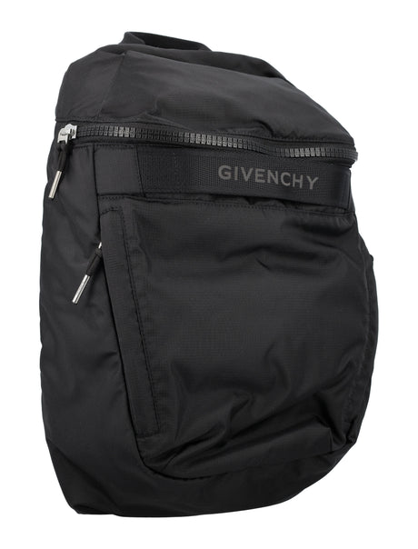 GIVENCHY Sleek Nylon Trekker Backpack - 15" x 9.8" x 4.9"