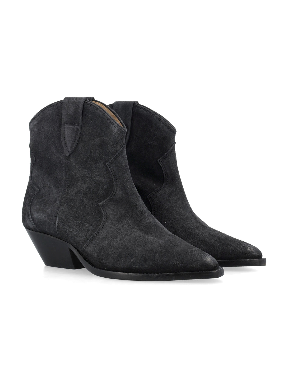 ISABEL MARANT Chic Suede Cowboy Ankle Boots