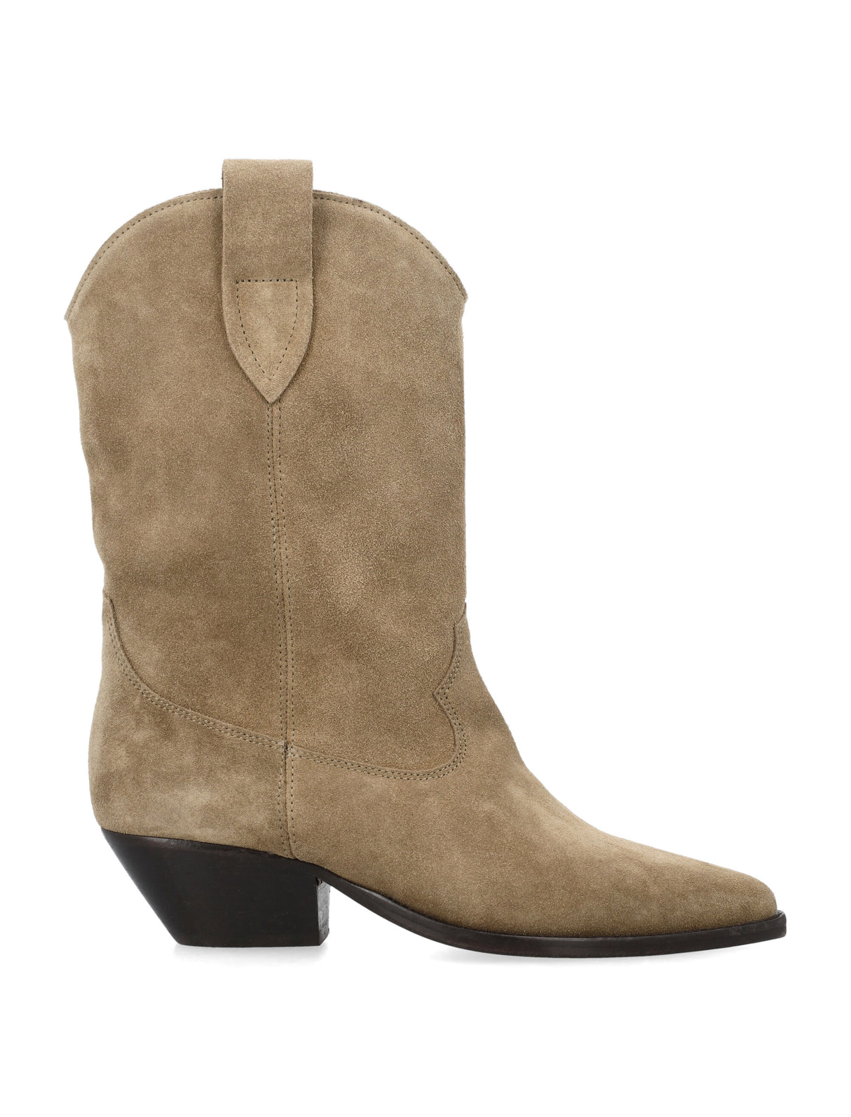 ISABEL MARANT Suede Cowboy Boots - 4 cm Heel Height