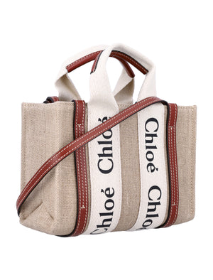 CHLOÉ Mini Canvas Tote Handbag