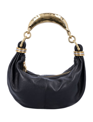 CHLOÉ Mini Hobo Handbag with Metal Handle