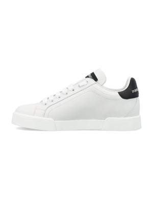 DOLCE & GABBANA Portofino Luxe Leather Sneakers