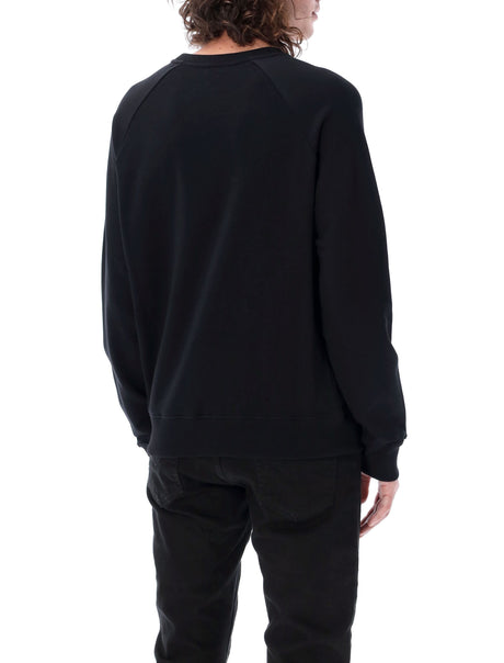 BALMAIN Luxury Crewneck Sweater in Black and Gold