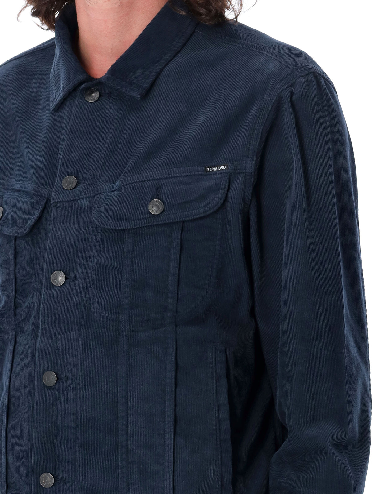 Áo khoác dạng jacket màu Navy cổ điển