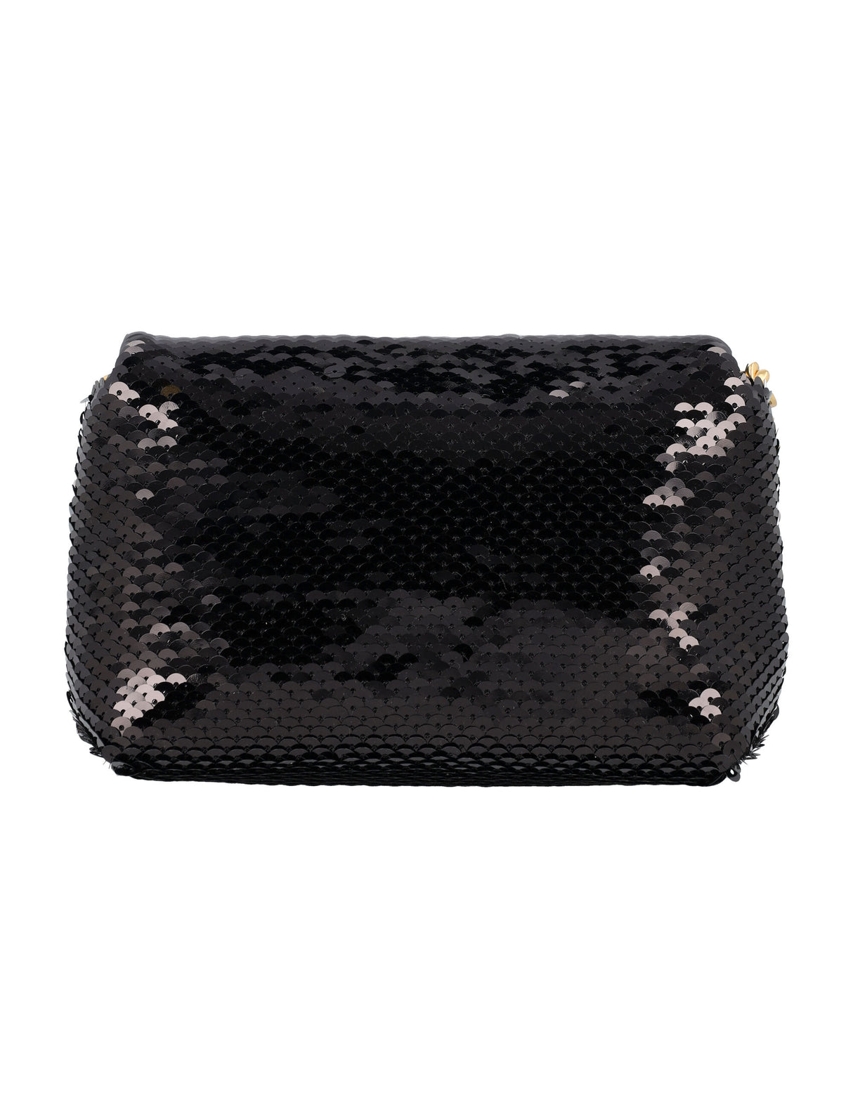 BALMAIN Glamorous Mini Sequin Evening Bag with Gold-Tone Accents