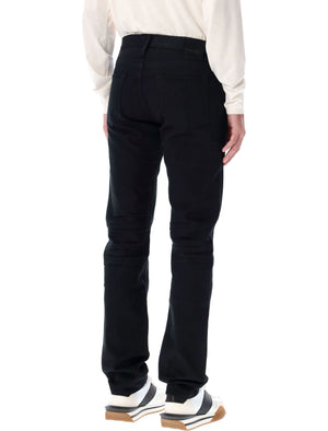 TOM FORD Refined Straight Fit Black Denim Pants