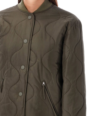 A.P.C. Quilted Wave Pattern Blouson Jacket