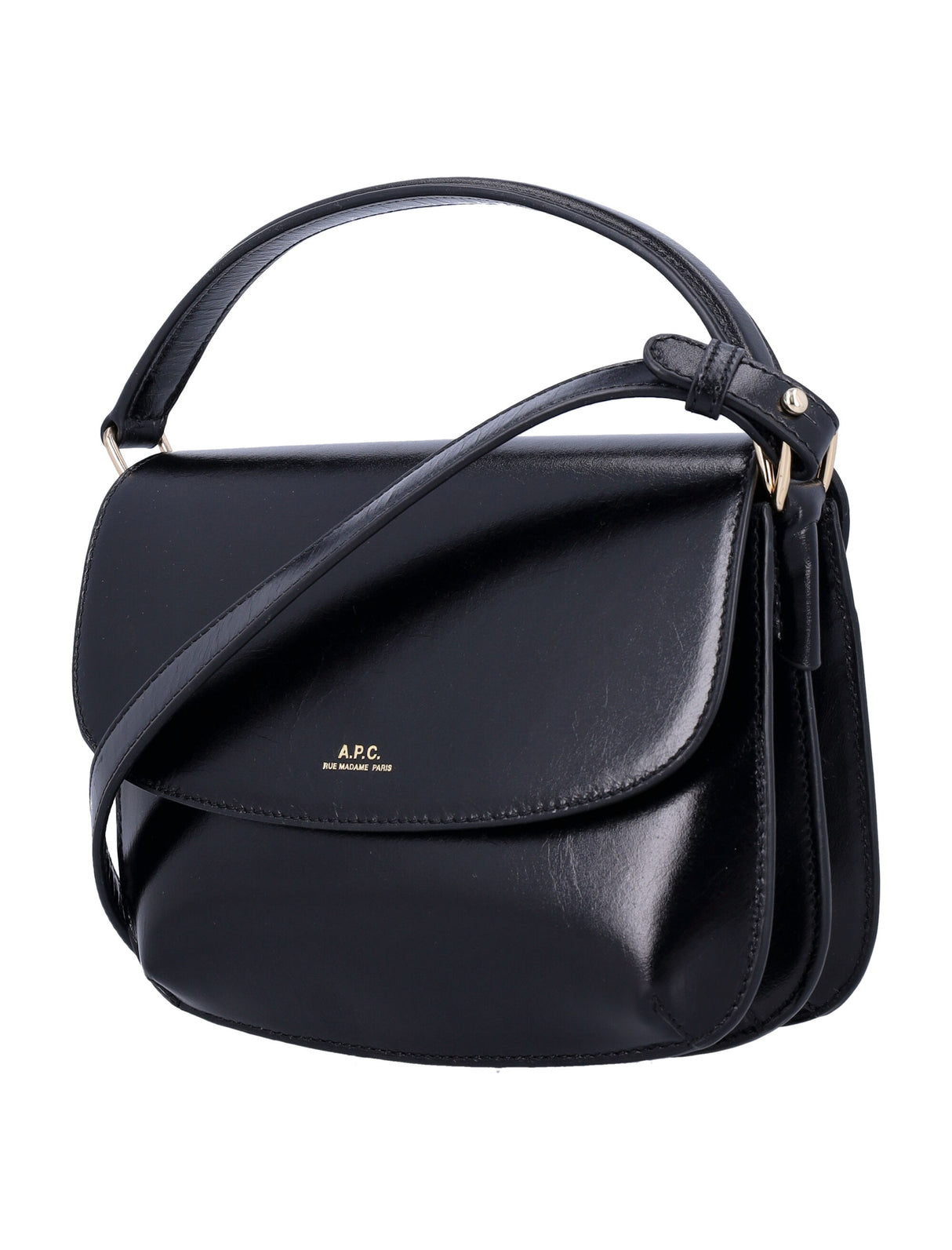 A.P.C. Mini Leather Shoulder Strap Handbag