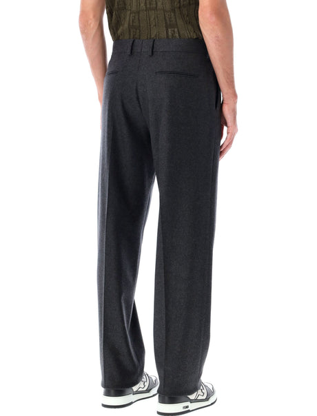 FENDI Cashmere Trousers - Size 50 Men's Straight-Cut