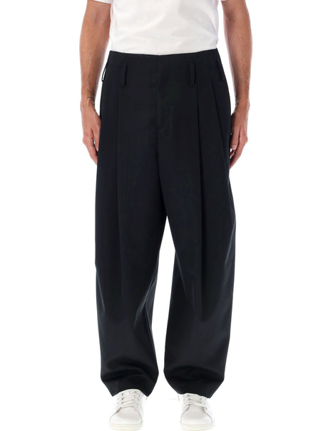 KENZO Relaxed Wide-Leg School Boy Pants - Size L