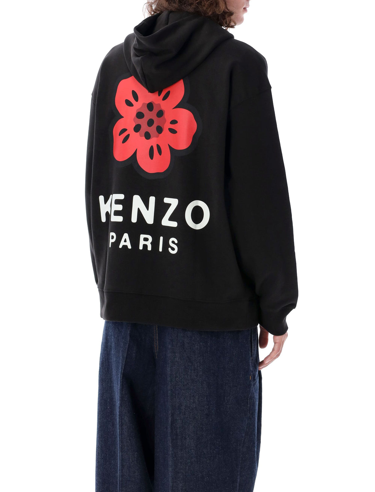 KENZO Oversized Flower Graphic Hoodie - Relaxed Fit