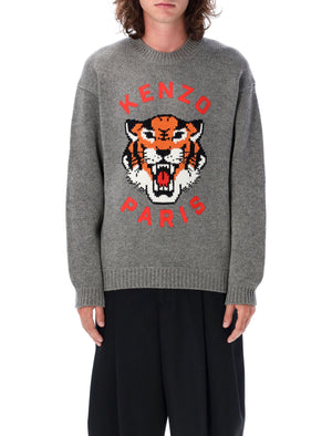 KENZO Relaxed Fit Lucky Tiger Sweater - Size L