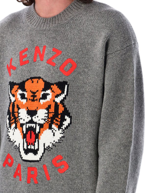 KENZO Relaxed Fit Lucky Tiger Sweater - Size L