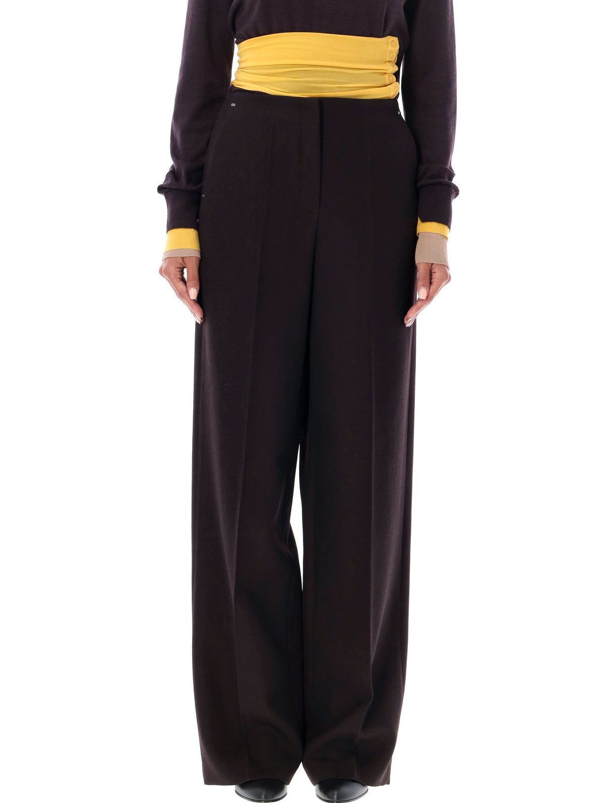 FENDI Elegant Wool Trousers for Women - Size 42