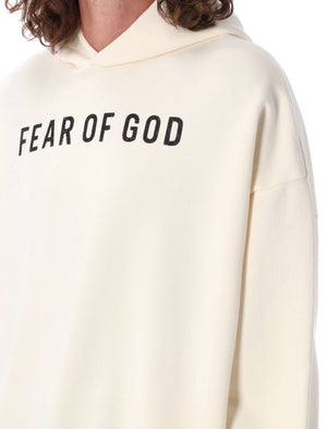 FEAR OF GOD Oversized Overlapped Hoodie in Cream - Size L