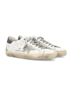 GOLDEN GOOSE Superstar White Ice & Dark Grey Leather Sneakers