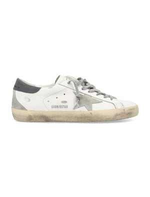 GOLDEN GOOSE Superstar White Ice & Dark Grey Leather Sneakers