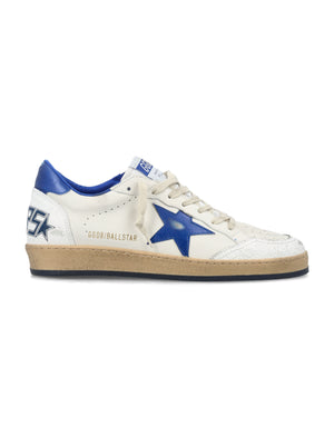 GOLDEN GOOSE Urban Edge Ball Star Sneakers in White & Blue