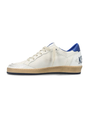 GOLDEN GOOSE Urban Edge Ball Star Sneakers in White & Blue