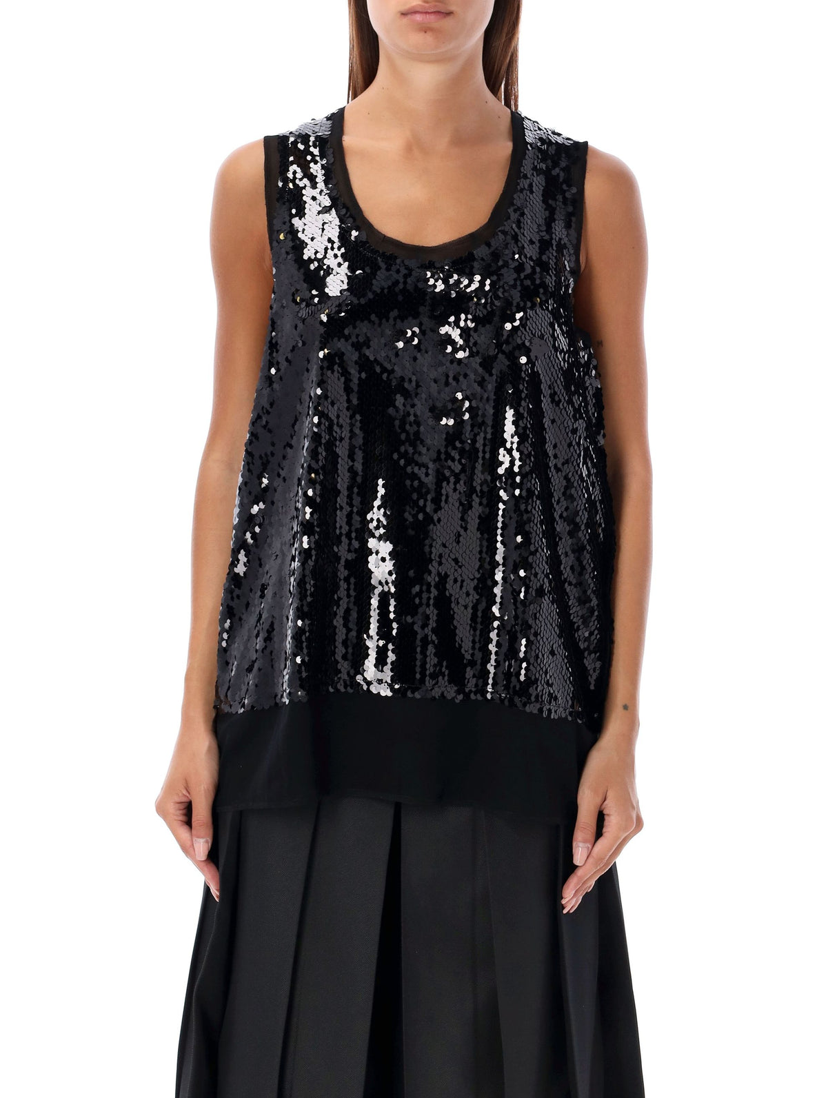 Áo Tank Top Sequin Dáng Rộng - Size S