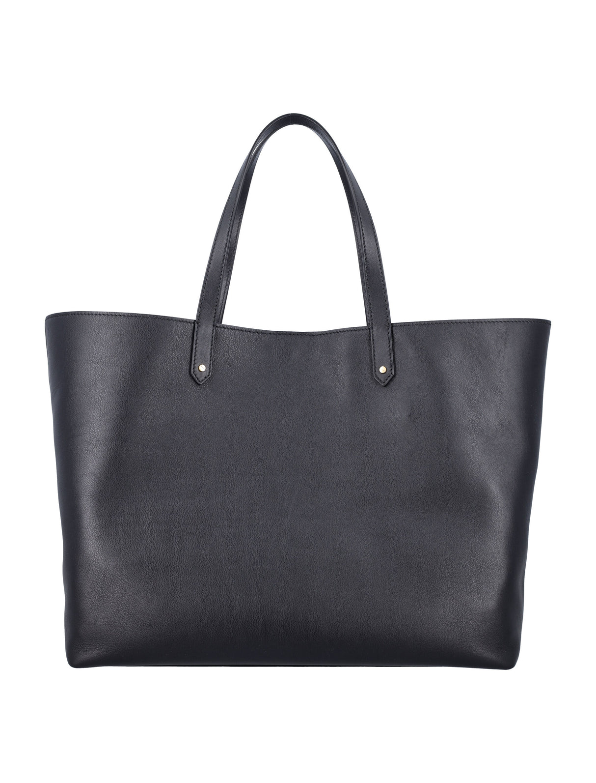 GOLDEN GOOSE Elegant Black Leather Tote - 31x46x15 cm