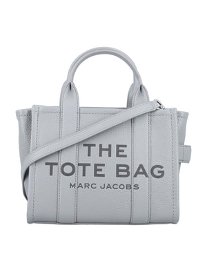 MARC JACOBS Elegant Mini Leather Tote with Silver Accents - 20.5x25x12 cm