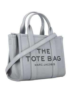 MARC JACOBS Elegant Mini Leather Tote with Silver Accents - 20.5x25x12 cm