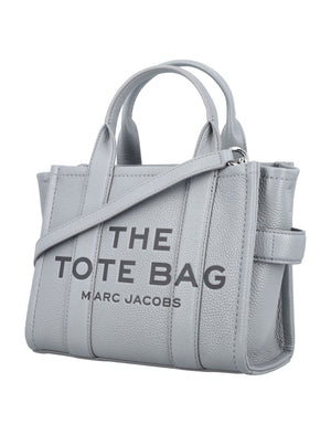 MARC JACOBS Elegant Mini Leather Tote with Silver Accents - 20.5x25x12 cm