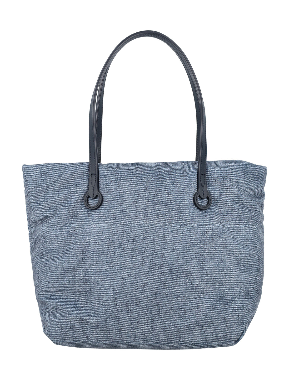 JW ANDERSON Mini Anchor Denim Tote Bag with Leather Straps - 27x33x10.5 cm