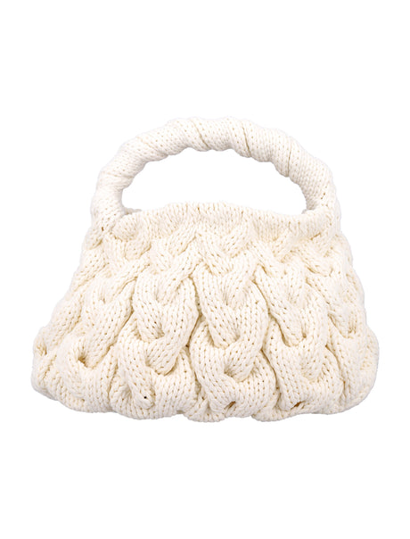 JW ANDERSON Women's Cable Knit Mini Handbag (18CM x 31CM x 18CM)