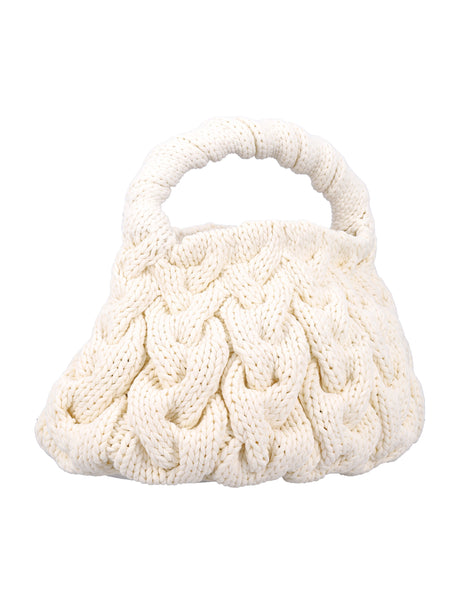 JW ANDERSON Women's Cable Knit Mini Handbag (18CM x 31CM x 18CM)