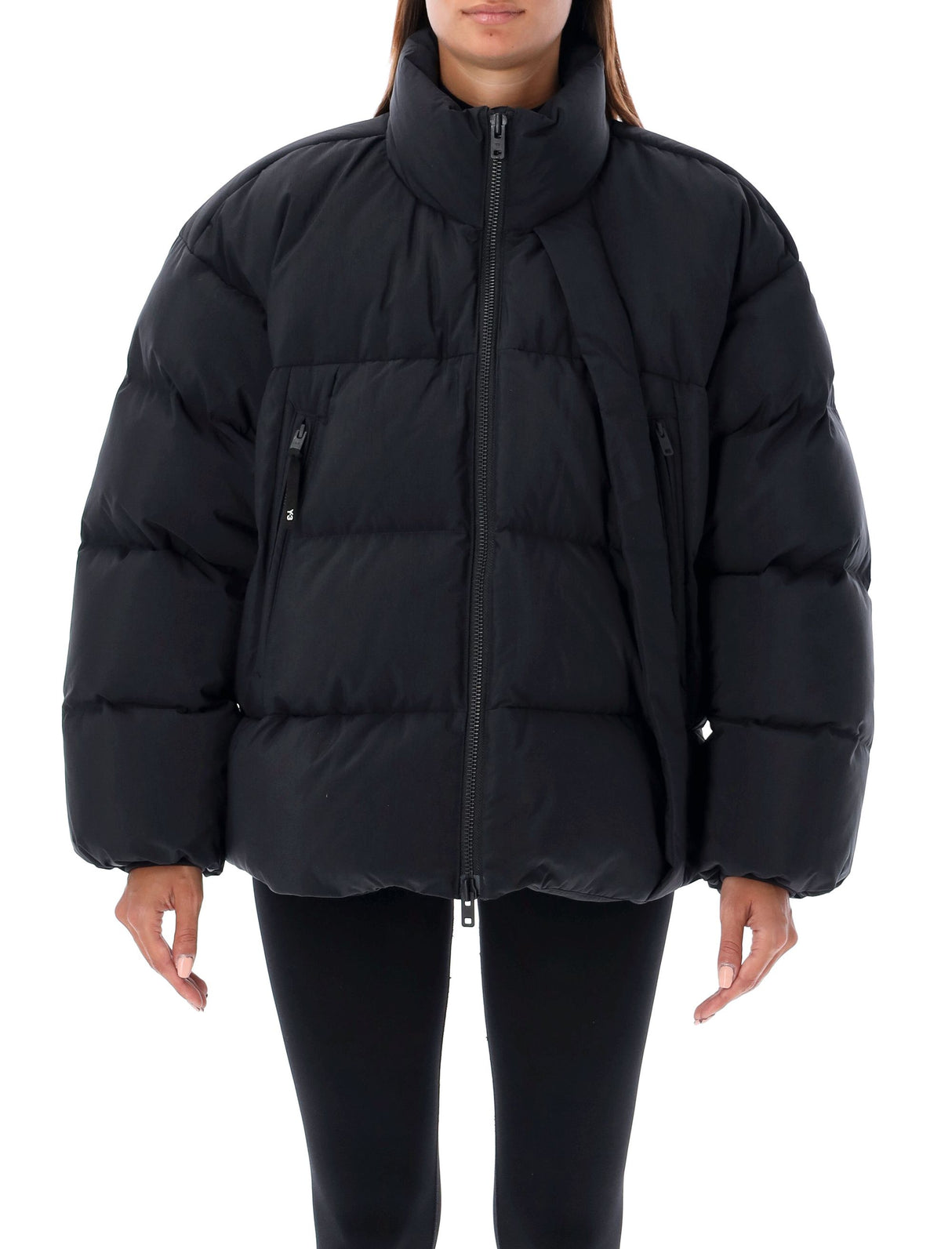 Y-3 Women's Relaxed Fit Puffer Jacket with Adjustable Hood