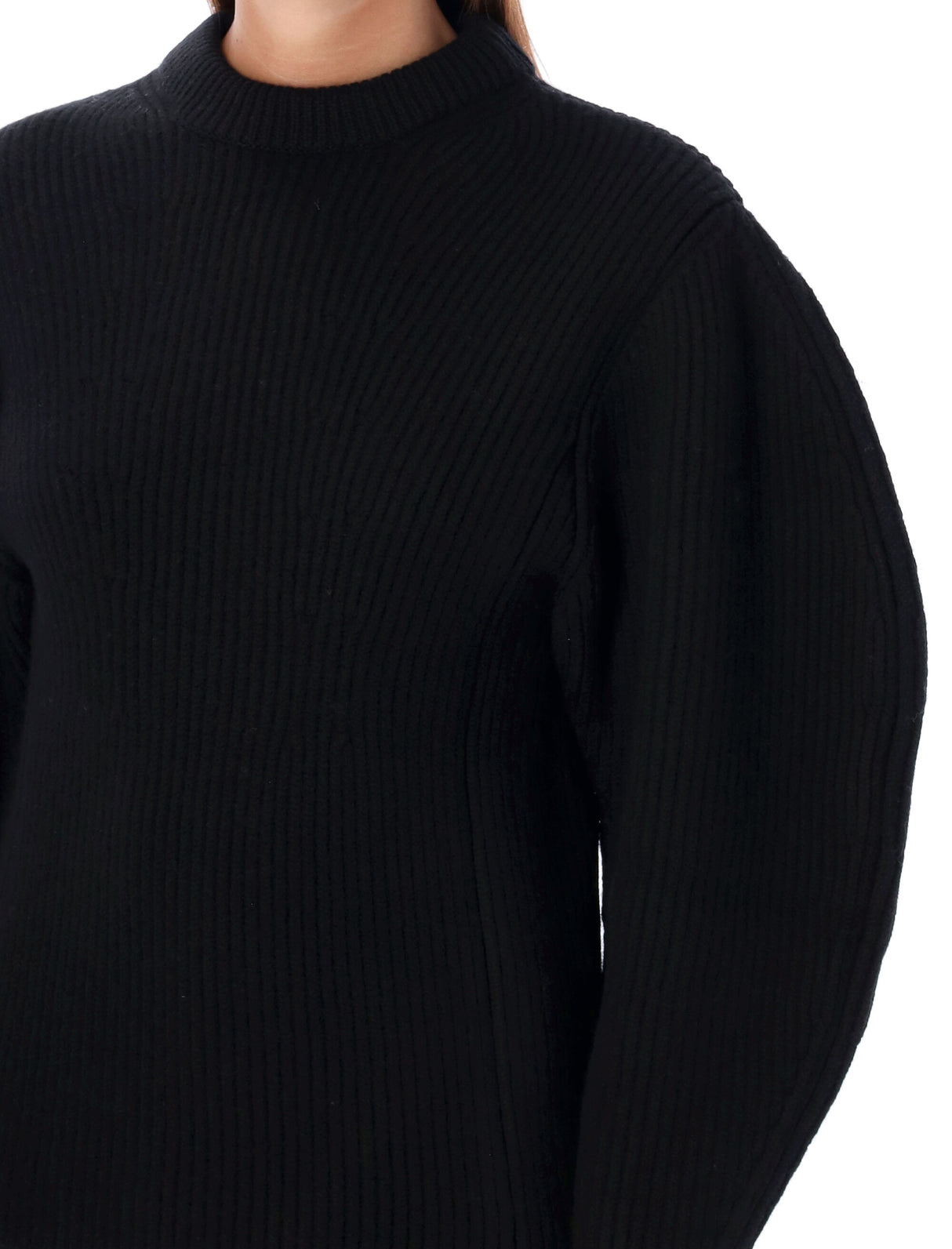 JIL SANDER Balloon Sleeve Fisherman Sweater