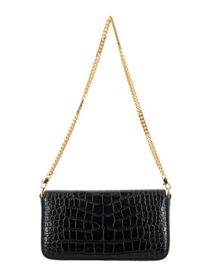 TOM FORD Elegant Wallis Mini Handbag with Croc-Embossed Leather