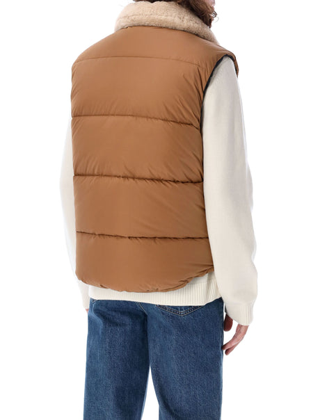 A.P.C. Reversible Teddy Vest for Men in Size L