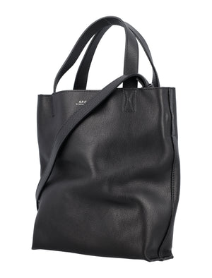 A.P.C. Mini Leather Shopper Tote Handbag - 24cm x 21cm x 7cm