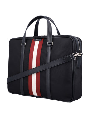 BALLY Sleek Nylon Briefcase Handbag - 29.5CM Height