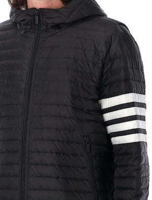 THOM BROWNE Men's Quilted Hooded Jacket - Size 3