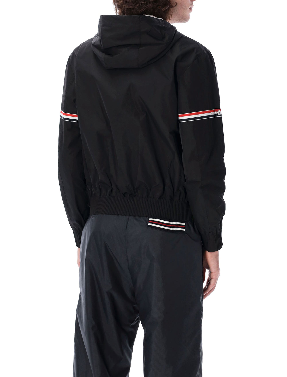 THOM BROWNE Men's Hooded Zip Jacket - Size 3