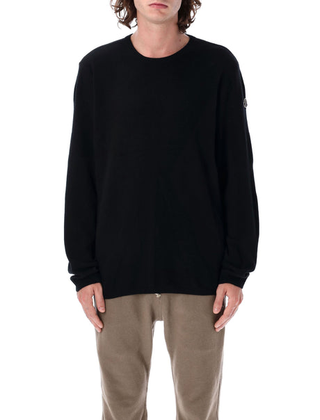 MONCLER RICK OWENS Oversized Round Neck Sweater - Size L