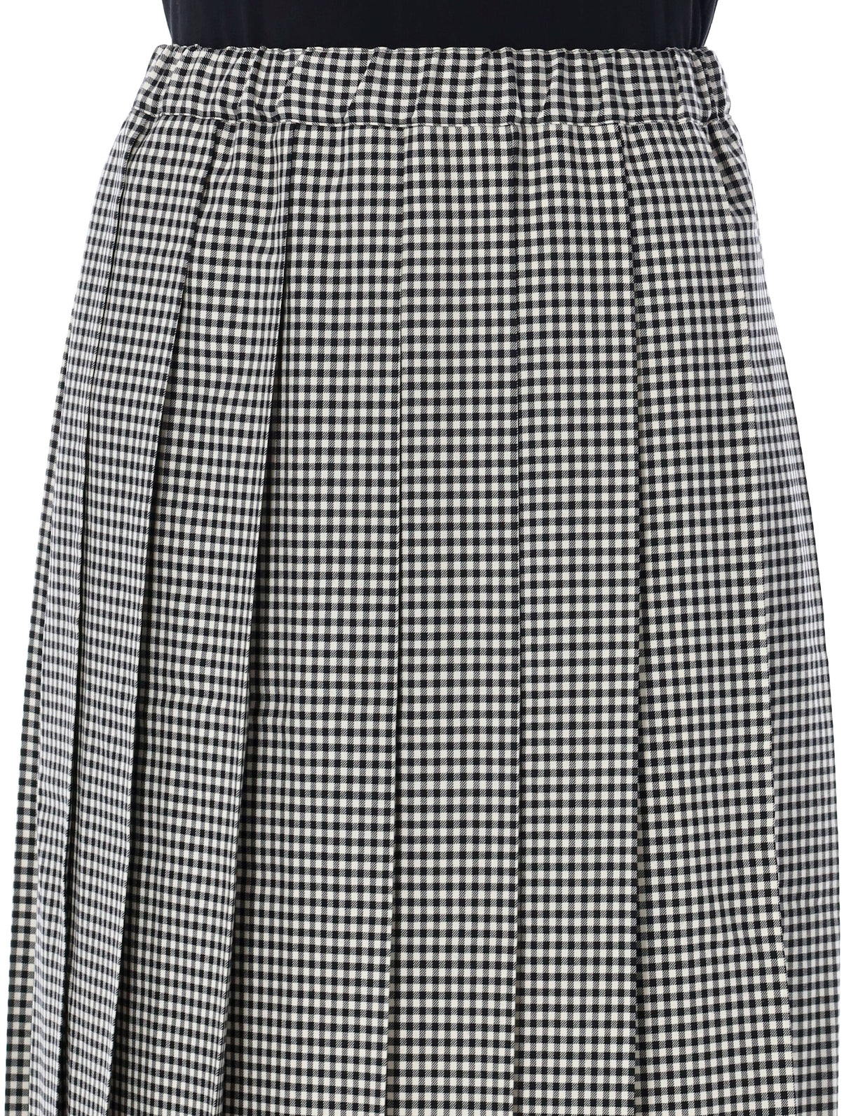 COMME DES GARÇONS Women's Pleated Gingham Midi Skirt