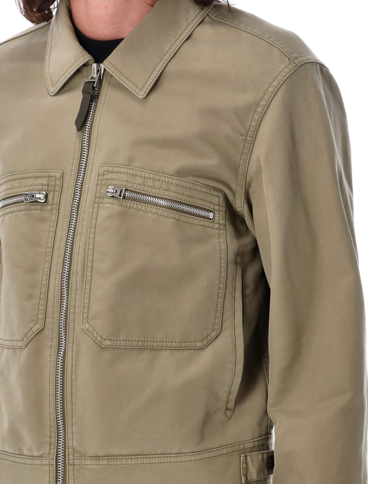 TOM FORD Satin Cotton Bomber Jacket